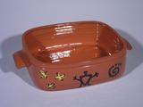 Large Baker with Petroglyph Decoration