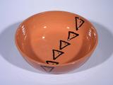 Terra Cotta Bowl with Stamp Design