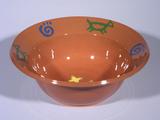 Terra Cotta Petroglyph Serving Bowl, Large