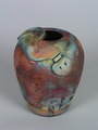 Raku Snake Vessel, small