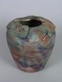Raku Snake Vessel, Medium