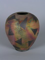 Raku Triangle Vessel, Medium