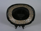 Oval Serving Bowl, Double Texture #1