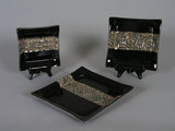 Stacking Square Plates, set of 3