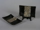 This adorable little tray can hold a decadent dessert, a cordial cup and a few cookies, a little snack, etc...